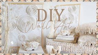 BOHO DIY WALL ART | HOME DECOR | MINI TRY ON CLOTHING HAUL