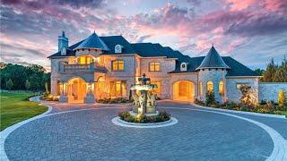 7,800 SF Mini-CASTLE w/Elevator on 2 Acres, Pool, Gym, Theater, 7-Bed, 6.2-Bath North of Dallas