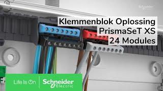 Ontdek Klemmenblokken Oplossing in PrismaSeT XS 24 Modules Behuizingen | Schneider Electric Support