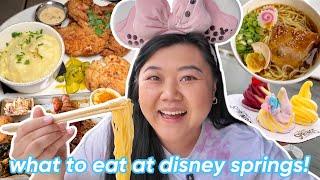 what to eat at disney springs! disneyworld food tour 