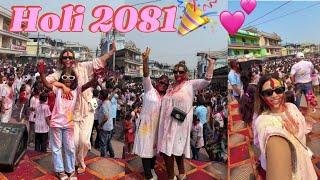 HAPPY HOLI EVERYONE ||️BINITA KO FIRST HOLI ||