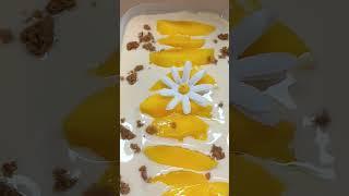 HOW TO MAKE A CREAMY AND YUMMY MANGO FLOAT #mango #shortvideo #mangofloat