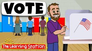 Vote  Presidential Election Song  Voting Family  Kids Songs by The Learning Station