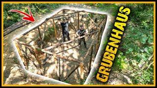 Grubenhaus 3.0 - Das größte Shelter, was wir jemals bauen [Part 3] - Bushcraft Survival Shelter