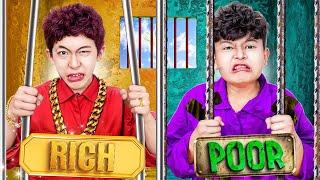 Poor Boy Vs Rich Boy In Jail! We Fell In Love With Beautiful Girl