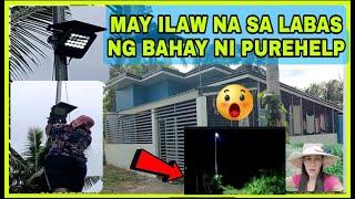 MAY BAGONG ALAGA SA BAHAY PUREHELP NAIKABIT NA RIN SOLAR SA POSTE MAY ILAW NA!