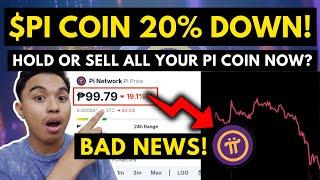 $PI COIN IS 20% DOWN! HOLD OR SELL ALL PI COINS? OPPORTUNITY TO BUY MORE PI COIN FOR INVESTORS?