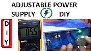 Make Adjustable power supply Easy Steps DIY 1.2V to 30 V Battery Charger by innovative ideas