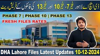 DHA Lahore Phase 10 | Phase 13 | Phase 7 File Prices Updates | DHA Files Investment