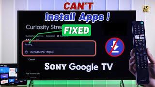 Fix- Sony Google TV Can't Install Apps! [Stuck Pending]