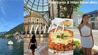 ITALY VLOG  milan, lake como, shopping, good eats, etc