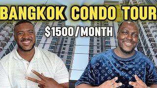 Bangkok Digital Nomad Gives Me A Tour Of His $1500/Month Condo!  