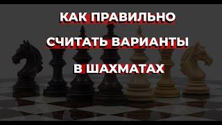 Как правильно считать варианты в шахматах?