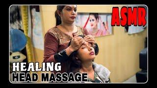 ASMR SEMI INTENSE HEALING HEAD MASSAGE WITH GENTLE SCRATCHING | RELAXATION IN REAL INDIAN BARBERSHOP