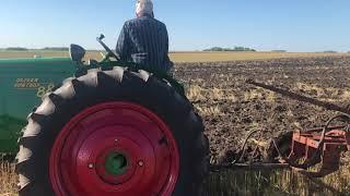 1953 Oliver 88 Diesel Plowing in Hitterdal, MN 8-30-2021