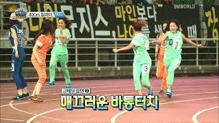 【TVPP】Apink -  W 400m Relay Race, 에이핑크 - 여자 400m 릴레이 @ Idol Star Championships