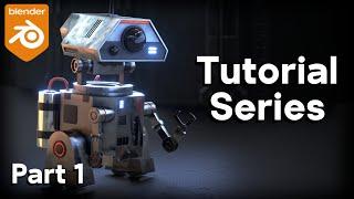 Sci-Fi Worker Robot-Part 1 (Blender Tutorial)