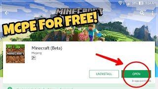 How to Get Minecraft Pocket Edition For FREE!!! (Playstore)