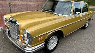 1973 Mercedes-Benz 280SE 4.5 walk around video 9/18/24