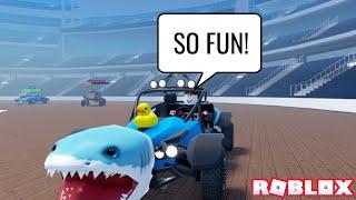 CAR CRUSHERS 2 BUT WITH CRAFTING *SUPER FUN MUST PLAY!* (Roblox Carcraft Gameplay)