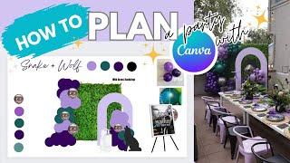 How to Plan a Party using Canva and Pinterest!