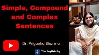 Type of Sentences: Simple, compound, complex sentence I Dr Priyanka Sharma I  #typeofsentences.