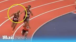 Whack & field: US athlete attacks competitor with baton during 4x200-meter relay race