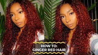 How to: Dye Hair Ginger/Copper/Orange| Sunber Hair| SZA-Teyana Taylor | iamLindaElaine