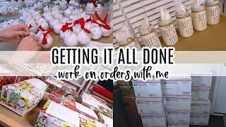 Getting It All Done | Work On Etsy Shop Christmas Orders With Me - How To Package Ornaments