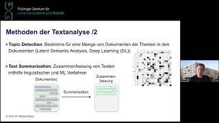 Künstliche Intelligenz und Textanalyse | Michael Gertz | 3. Thüringer KI-Forum | TZLR