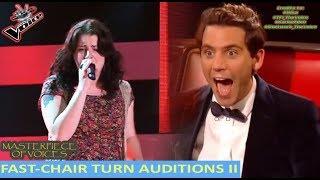 FASTEST CHAIR TURN AUDITIONS IN THE VOICE [PART 2]