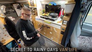 VAN LIFE HACK To Rainy Days. DOUGHNUTS?