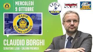  Intervista radiofonica al Sen. Claudio Borghi su Radio Cusano Campus: manovra e tasse (09.10.2024)