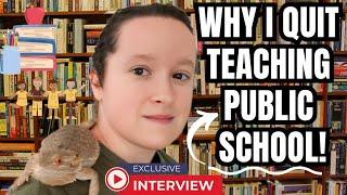 Why I Quit Teaching PUBLIC SCHOOL: Students Bully Teachers & Peers/There are NO CONSEQUENCES ANYMORE