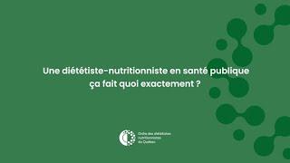 La nutrition en santé publique