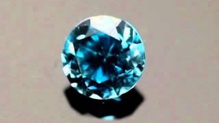Blue Zircon by GIA