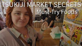 Tsukiji Market Secrets: Must-Try Foods [4K HDR]