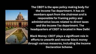 CBDT | Central Board Of Direct Taxes | Functions | Power | Structure | What is CBDT ? | Income Tax