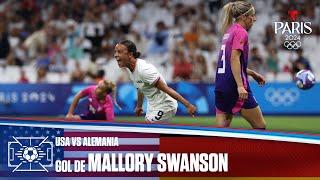 Gol de Mallory Swanson | USA vs Alemania 2-1 | Juegos Olímpicos París 2024 | Telemundo Deportes