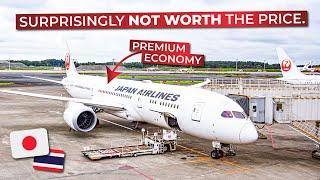 BRUTALLY HONEST | Expensive PREMIUM ECONOMY from Tokyo to Bangkok on Japan Airlines' Boeing 787-9!