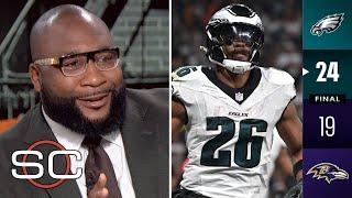 "Saquon Barkley for MVP!" - Marcus Spears reacts to Eagles beat Ravens 24-19 for 8th straight win