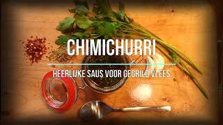 chimichurri, heerlijke saus voor bij gegrild vlees.