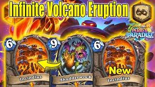 Infinite Incindius Eruptions Shudderwock Shaman Deck Is OP At Perils in Paradise | Hearthstone