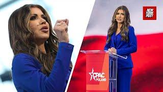 クリスティー・ノエム氏、ポーランドのCPACでワルシャワ市長を「完全な大失敗」と非難