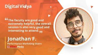 Digital Marketing course review by Jonathan Fernando | Digital Vidya