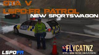 GTA V LSPD:FR SPORTSWAGON PATROL (Vehicle accident)