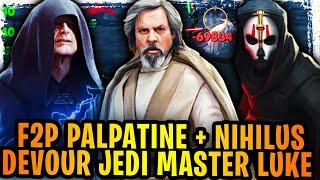 Darth Nihilus and Emperor Palpatine DEVOUR Jedi Master Luke Skywalker! Free-to-Play Counters!
