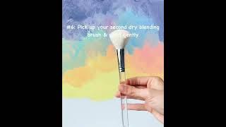 6 Easy steps on how to blend with acrylics  #acrylicpainting #artlesson #blendingtechnique