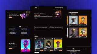 How To Create NFTs Website Using HTML CSS and JS