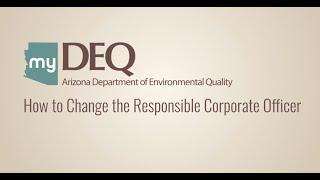 myDEQ | RCO Change Request